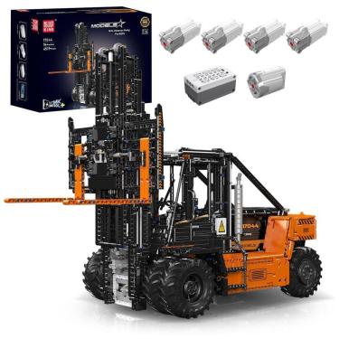 Imagem de Kit de Construção Empilhadeira para Serviços Pesados com 4579 Peças para Crianças e Adultos, Mould King, Laranja