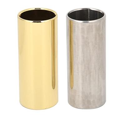 Imagem de RiToEasysports Corrediça de Guitarra, 2 Peças Conjunto de Corrediça de Guitarra de Aço Inoxidável Com Superfície Lisa Som Suave e Claro para Guitarras Elétricas Baixo Ukulele Banjo (M02232)