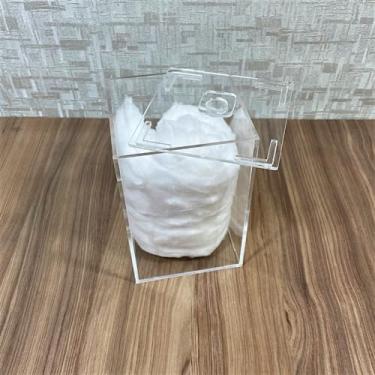 Imagem de Porta Algodão Grande Transparente - Acrílico