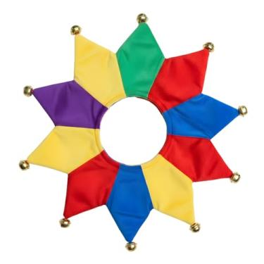 Imagem de ComfyCamper Fantasia de cachorro de palhaço para cachorro pequeno médio grande filhote filhotes filhotes gato gatinho - fantasias fofas acessórios de roupas - coleira para cosplay de animais de estimação Halloween Natal (pequeno)