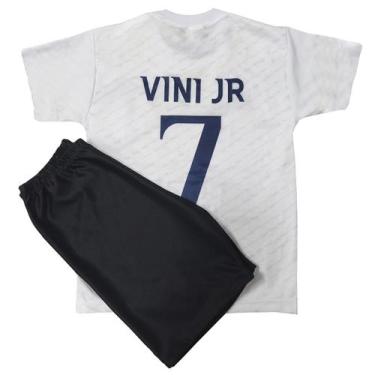 Imagem de Kit Conjunto Infantil de Futebol Camisa e Shorts com Escudo Bordado V1