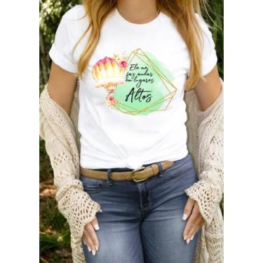 Imagem de Blusa T-shirt Camiseta Feminina Estampada -Cristã- Várias Estampas 29 