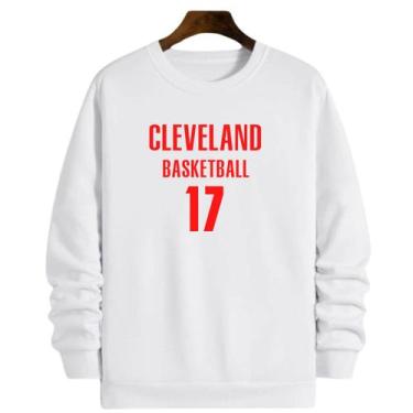 Imagem de Blusa Moletom Gola Basquete Cleveland Basketball número 17 - Loja Clic