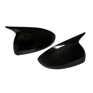 Imagem de Retrovisor Do Carro Espelho Lateral Capa De Carbono Caso Guarnição Compatível Com Chevrolet/Aveo/Sonic 2011-2014(Gloss Black)