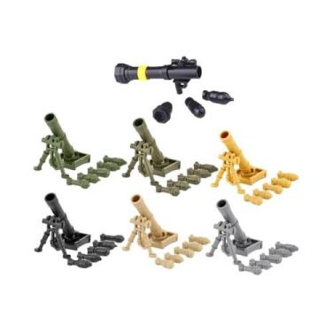 Imagem de Conjunto De Blocos De Montar Militares Com Figuras De Soldados, Armas 