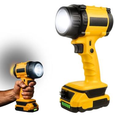 Imagem de Lanterna Holofote Tática LED P50 Profissional 18V 7500mAh Recarregável Longo Alcance Alta Potência Caça Pesca Camping Segurança Patrimonial - À Prova de Impacto Resistente Luz Emergência