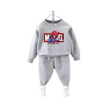 Imagem de Conjunto De Moletom Anime Do Homem-Aranha Para Meninos, Camiseta De Ma