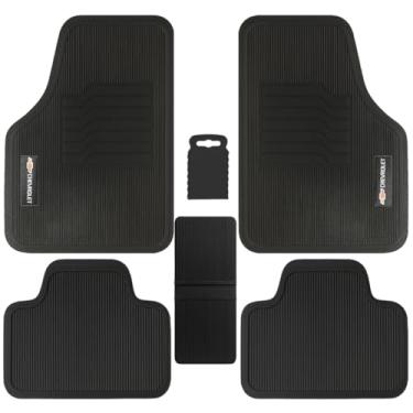 Imagem de Jogo Tapete Automotivo De Borracha Compatível com Chevrole-t 5 Peças Preto (5 Peças, Onix 2012 a 2025)