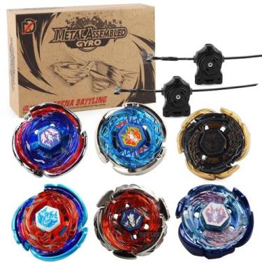 Imagem de Conjunto De Bey Top Metálico 4D Galaxy Pegasus Com Lançador, Kit De Jo