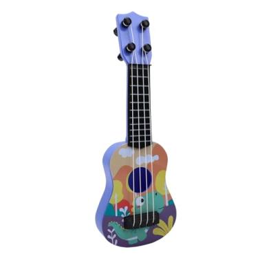 Imagem de Diydeg Ukulele de Brinquedo Infantil, Brinquedo Musical de Guitarra Infantil Jogável, Mini Instrumentos Musicais de 4 Cordas, Instrumentos de Aprendizagem Educacional (Verde)