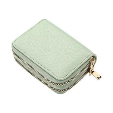 Imagem de Carteira Feminina De Grande Capacidade Com Padrão Lichia, Zíper, Múlti