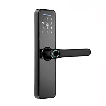 Imagem de Fechadura de porta digital inteligente com senha/cartão IC fechadura digital de segurança doméstica (tamanho: 60/701 mm) (uma cor 22 x 160 mm)