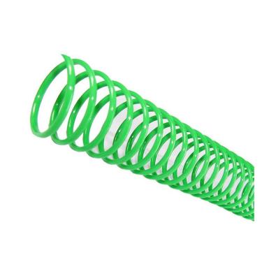 Imagem de Espiral para Encadernação Verde 9mm 50 Folhas 100 Unidades