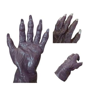 Imagem de Luva Lobisomen Halloween Adulta Látex