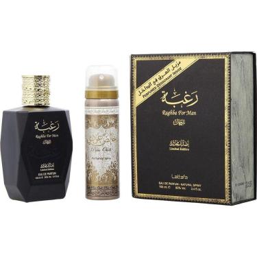 Imagem de Perfume Masculino Lattafa Raghba Man Eau De Parfum Spray 100 ml & Desodorante 50