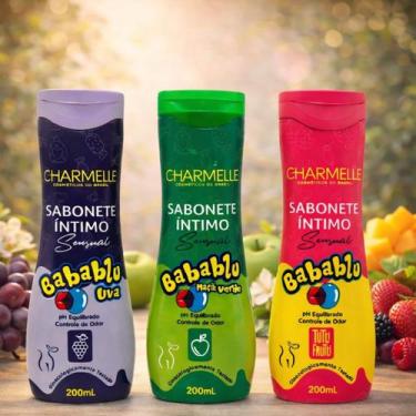 Imagem de Sabonetes Íntimos Babablu Linha Completa 200ml - CHARMELLE, Rosa