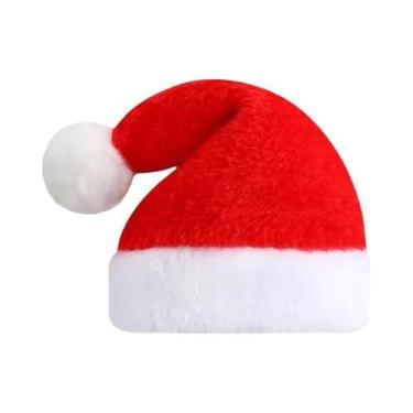 Imagem de Frienda Santa Hat Chapéu do Natal, gato de pelúcia macio trajes, Pet f