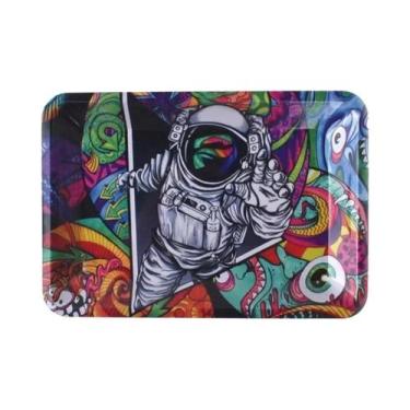 Imagem de Acessórios para fumar cigarro do metal do tabaco da bandeja 18*12.5CM 