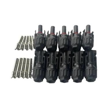 Imagem de Kit De Conectores Para Painéis Solares De Alta Tensão 1000V 30A, 5/10 