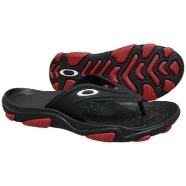 Imagem de Chinelo Oakley Titan Original Preto Vermelho Conforto OA9009-Masculino
