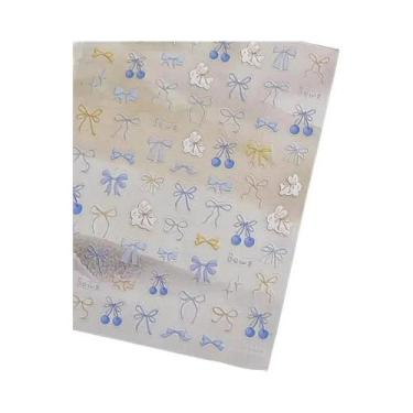 Imagem de Adesivos De Unha De Natal Com Floco De Neve Rosa, Decalques De Unha 5D