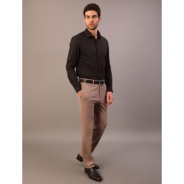 Imagem de Camisa Manga Longa Slim Cannes Básica Essential - Preto-Masculino