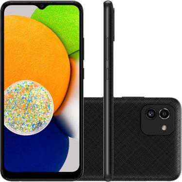 Imagem de Smartphone Samsung Galaxy A03 64GB 4GB RAM Processador Octa Core 48MP + 2MP 5MP Tela Infinita de 6.5" Dual Chip Android - Preto