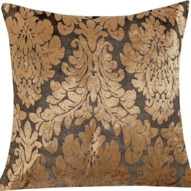 Imagem de Almofada Decorativa Madri Com Refil 45cm X 45cm 100% Poliéster - Caramelo