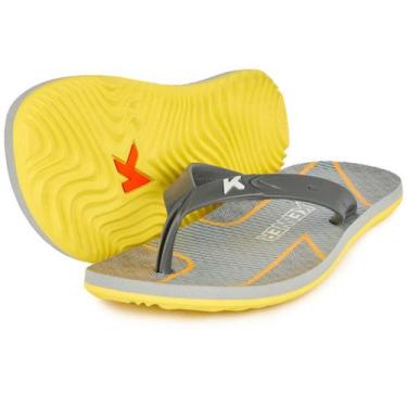 Imagem de Chinelo Kenner Summer Classic Masculino - Preto e Amarelo, 38