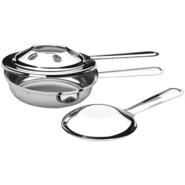 Imagem de Fogareiro Menor Com Abafador Platanos Brinox Aço Inox