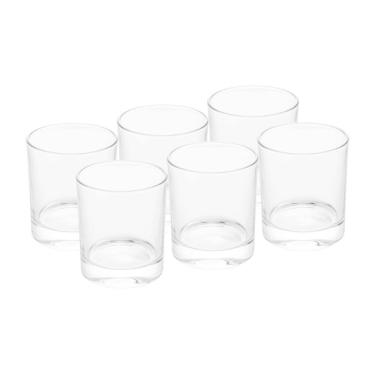 Imagem de Cj 6 Copos de Cristal para Whisky Transparente 350ml Wolff