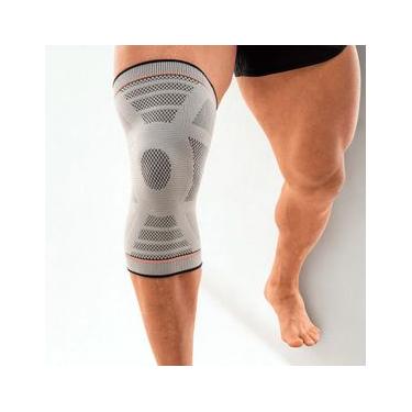 Imagem de Joelheira Training Knit 3D N1 Sport Cinza Claro Tamanho M