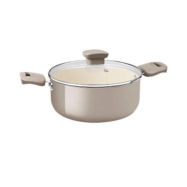 Imagem de Caçarola Tramontina Veronese Alumínio E Cerâmica Bege 22cm 3,6 L