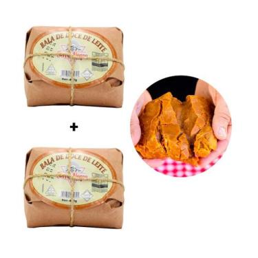 Imagem de Kit 2x Bala de Doce de Leite Serra Negra Cremosa 400g Delícia Mineira