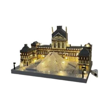 Imagem de Conjunto De Blocos De Montar Micro Mini Do Museu Do Louvre Para Amante