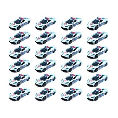 Imagem de Kit 24x Brinquedo carrinho policial de propulsão - AP TOYS