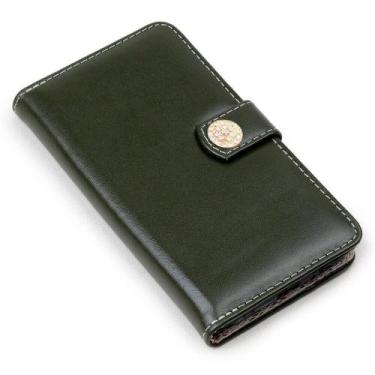 Imagem de Capa carteira couro strass oliva para iphone 11 6.1 - CELLWAY