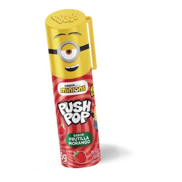 Imagem de Pirulito Sortido Push Pop Minions Benevia 15g Retrátil