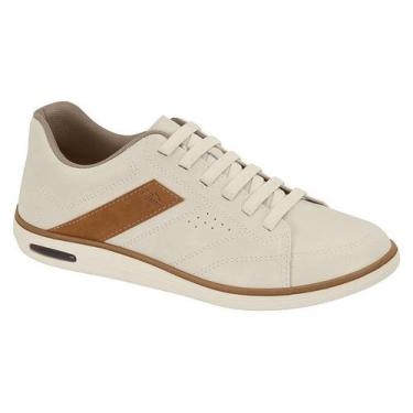 Imagem de Sapatênis Casual 2272210 Masculino - BR Sport, Branco off caramelo, 42