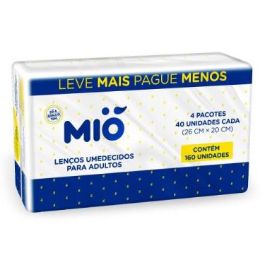 Imagem de Lenços Umedecidos para Adultos Mió com 160 Unidades