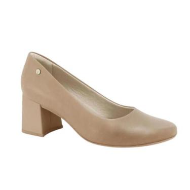 Imagem de Scarpin Ramarim Boneca Feminino Salto Médio Conforto Elegante, Caqui, 