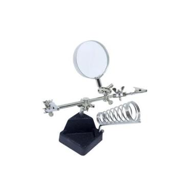 Imagem de Lupa Com Suporte Garras Soldar Placa Conector - AT-CL