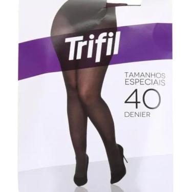 Imagem de Meia Calça Trifil Plus Size Fio 40 Opaca Feminina W06101, Mel, EE