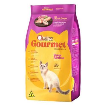 Imagem de Ração Quatree Gourmet Gatos Adultos Mix De Carnes 10.1Kg