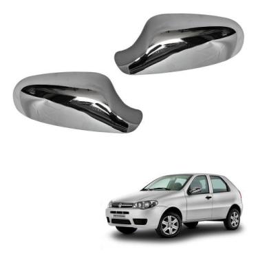 Imagem de Aplique Cromado Capa  Retrovisor Fiat Pálio 1996/1999 Uno Fire 2001/20