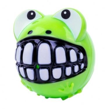 Imagem de Brinquedo Para Cães Bolinha Kong Grinz Frog Medium