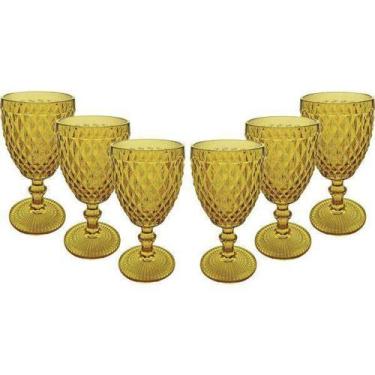 Imagem de Conjunto de Taças para Agua 6 Peças Vitral Verre AMBAR Mimo STYLE TC13