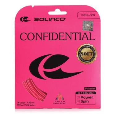 Imagem de Corda Solinco Confidential Soft 16L 1.30mm Pink - Set Individual