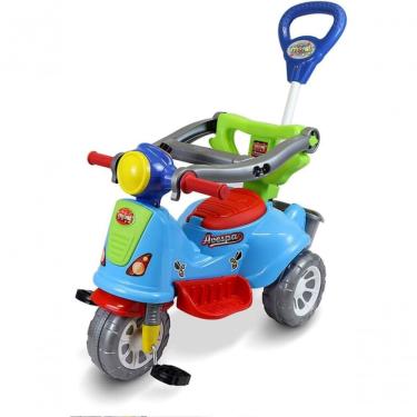Imagem de Triciclo Avespa Maral Colorido Infantil Passeio Diversão e Aprendizado Resistente Multicor