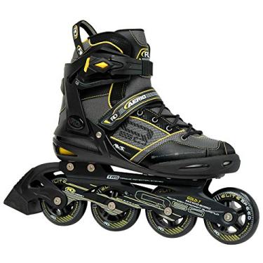 Imagem de Roller Derby Aerio Q-60 Patins em linha masculinos - Preto/Amarelo - Tamanho 19
